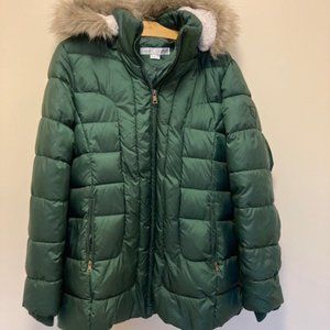 BRAND NEW RICH GREEN LARRY LEVINE PARKA